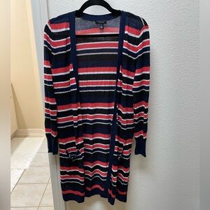 Halogen Multicolor Striped Cardigan